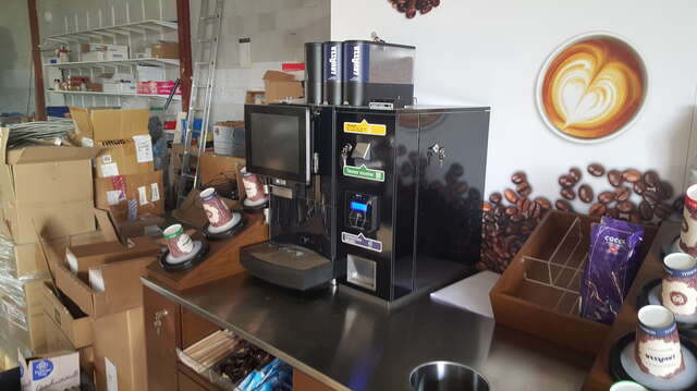 Coinchanger koffieautomaat koffie wisselgeld NFC scanner kortingskaart tankstatiomn texaco